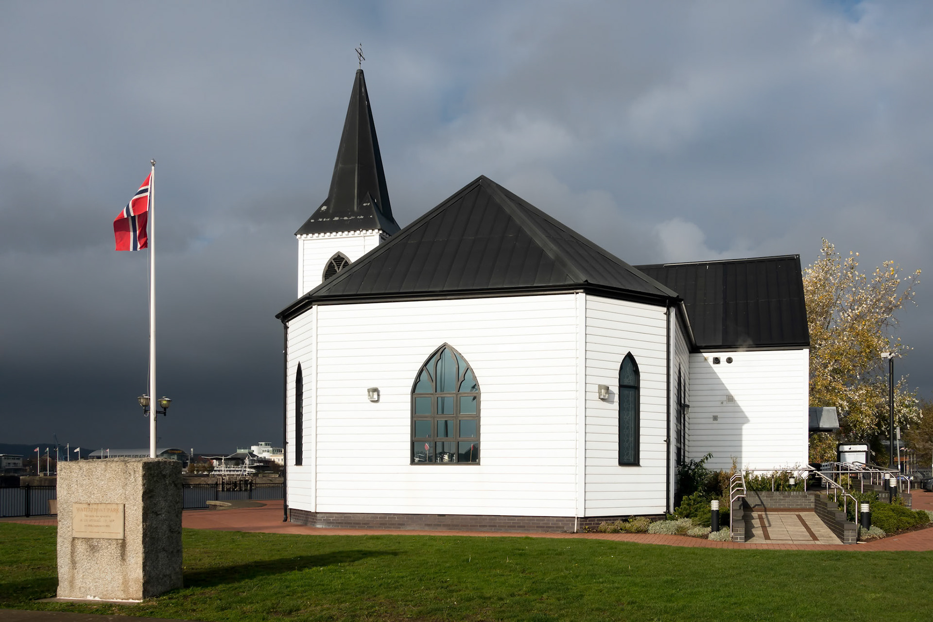 Ex Norwegian Church Now a Cafe in Cardiff Bay