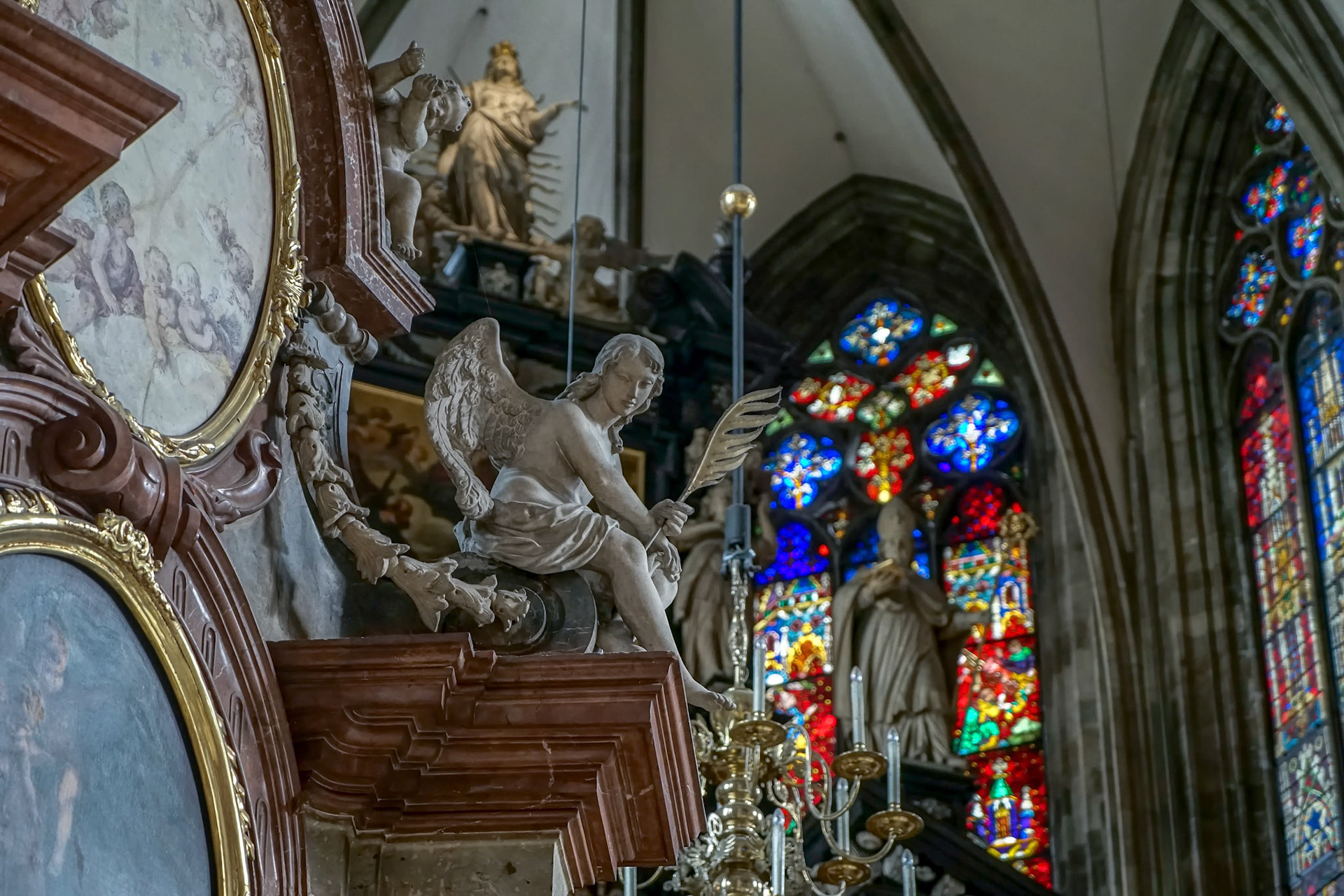 View of St Stephans Cathedral in Vienna