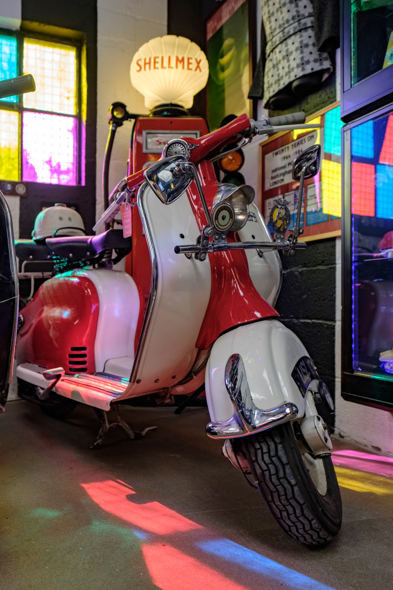 Lambretta 150 Scooter in the Motor Museum at Bourton-on-the-Water