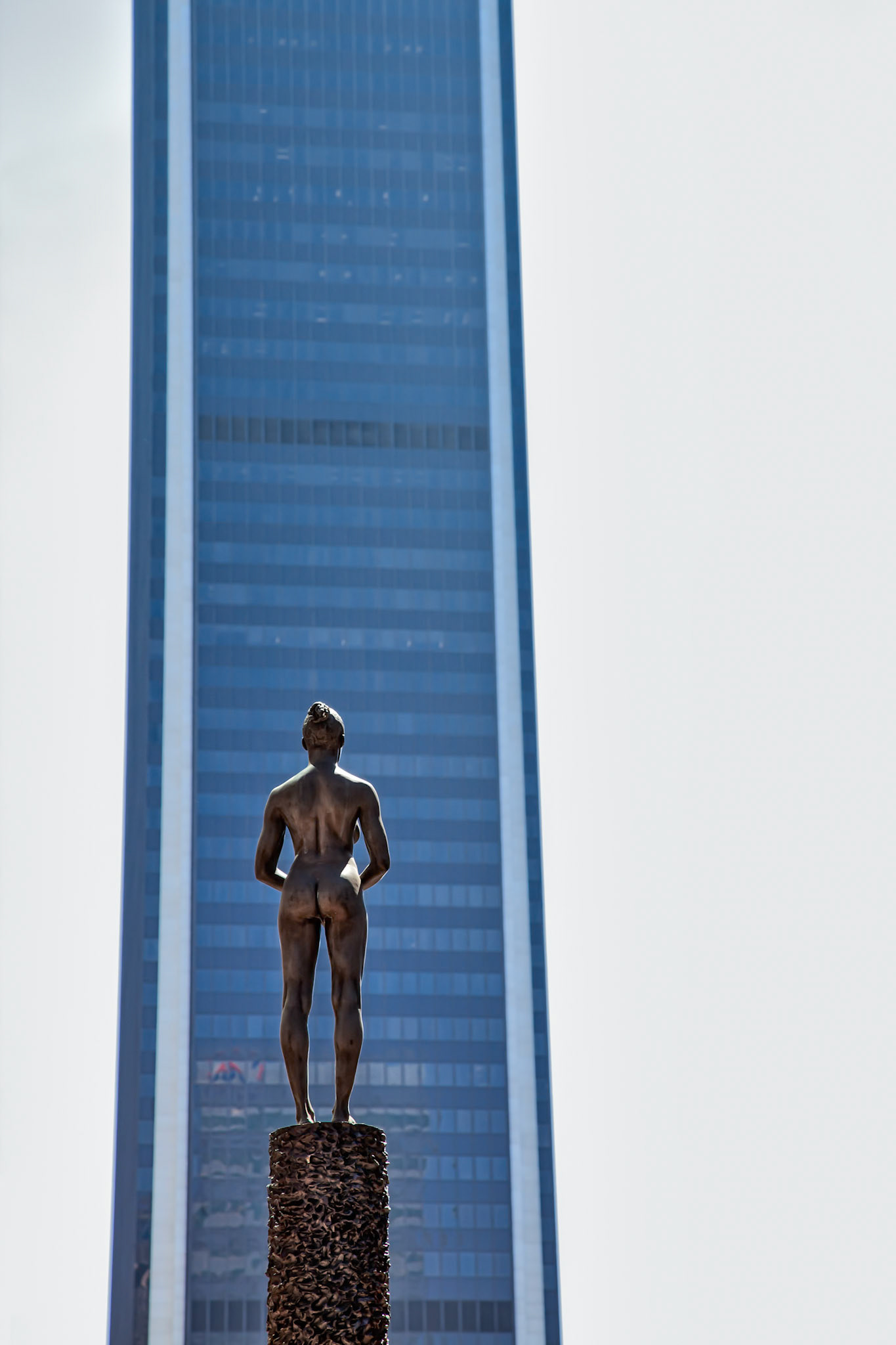 LOS ANGELES, CALIFORNIA, USA - JULY 28 : Robert Graham’s “Source Figure” (1991)  in Los Angeles California on July 28, 2011