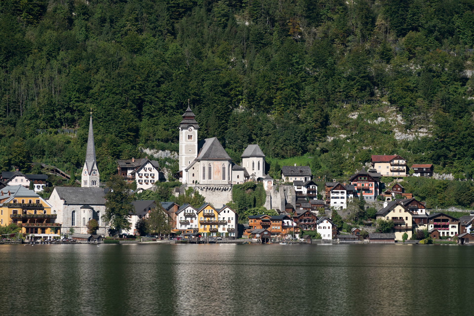 View of Hallstatt from Hallstatt Lake