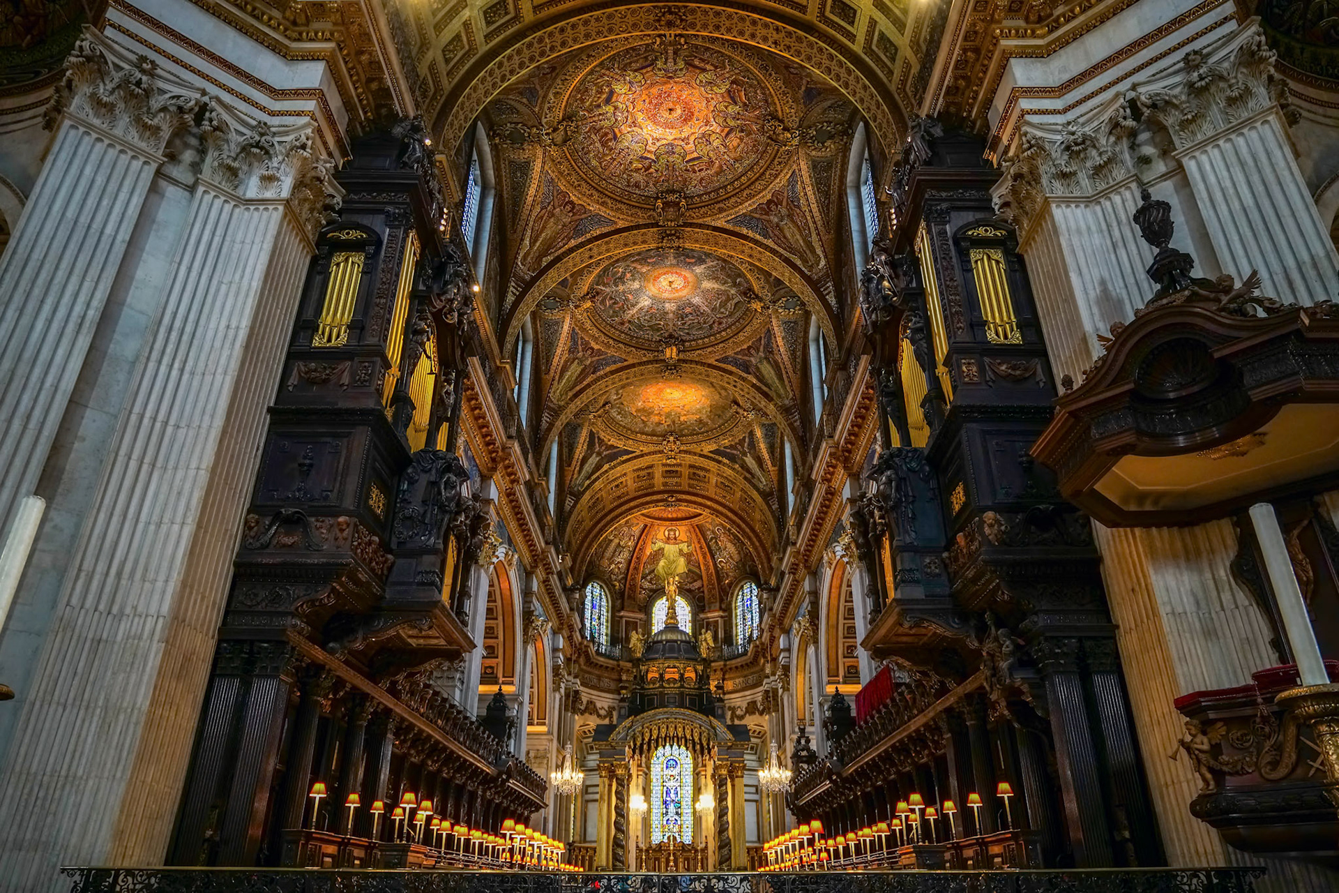 Interior View of St Pauls Cathedral