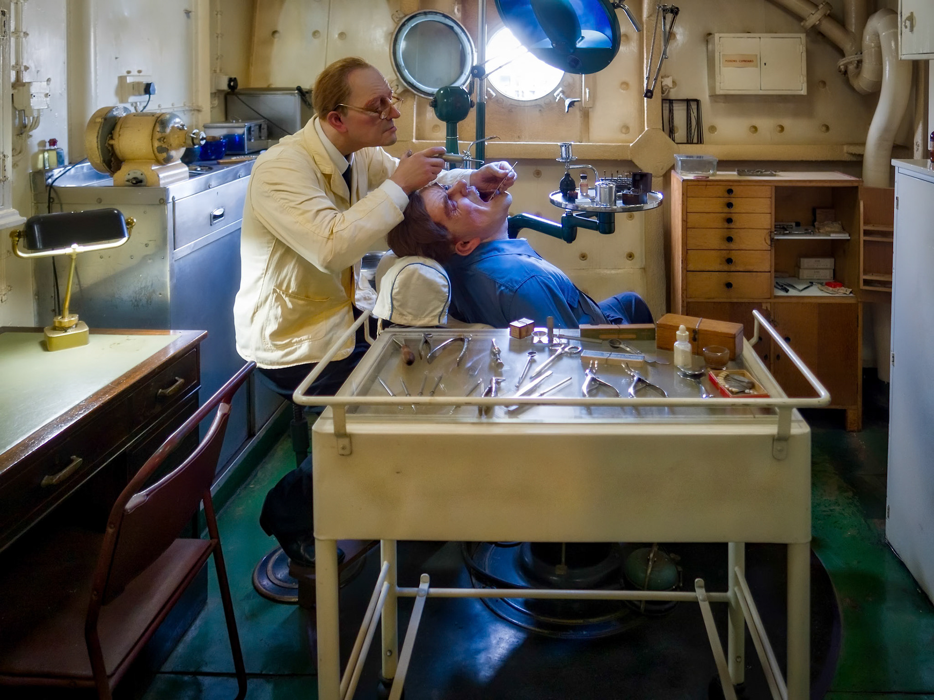 Simulated Dental Surgery on HMS Belfast