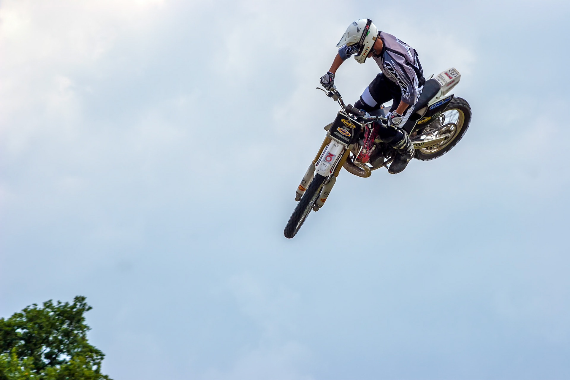 Stunt Motorcyclist at the Hop Farm in Kent