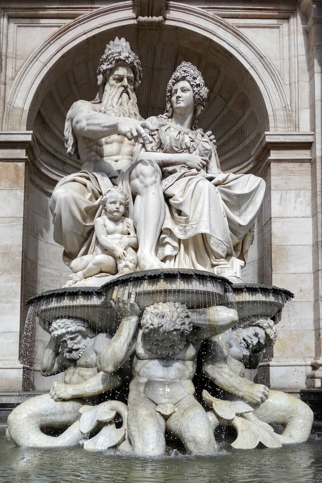 Franz Joseph I Monument at Albertina Platz in Vienna