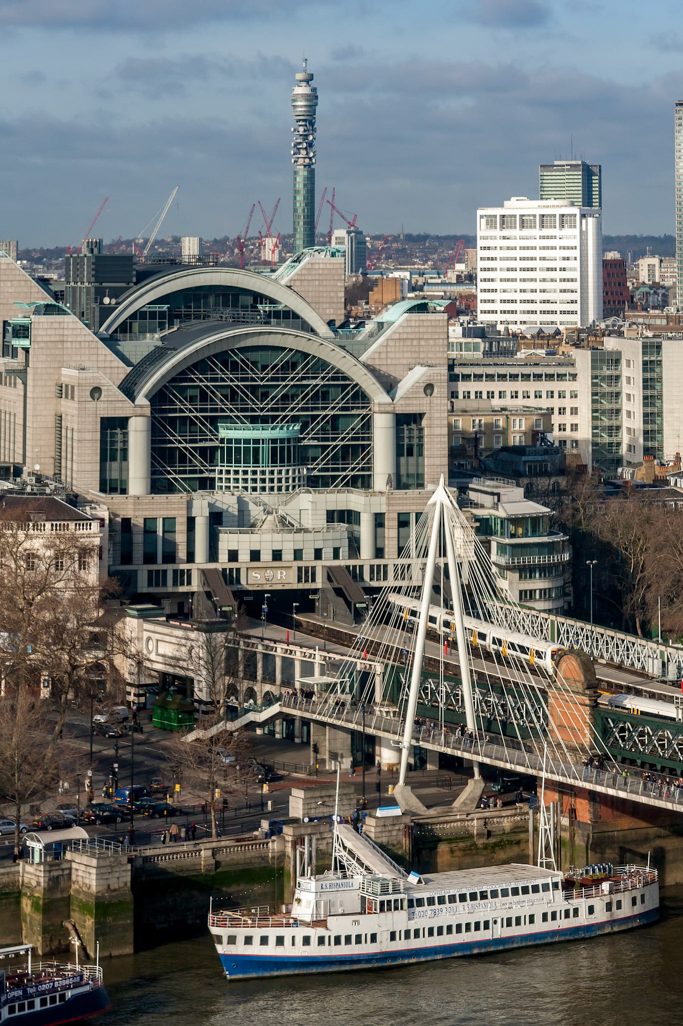 Charing Cross Station and Hungerford Bridge