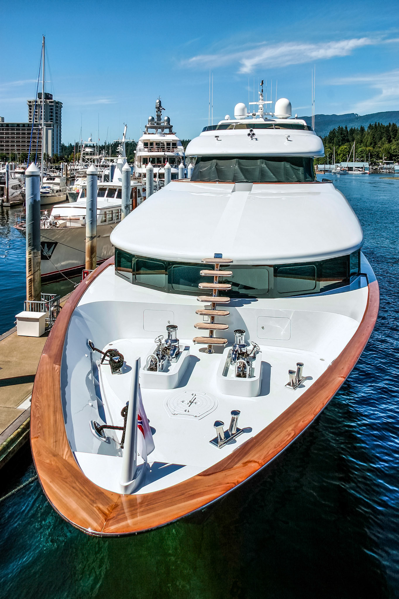 Expensive Motor Cruiser in Vancouver Harbour