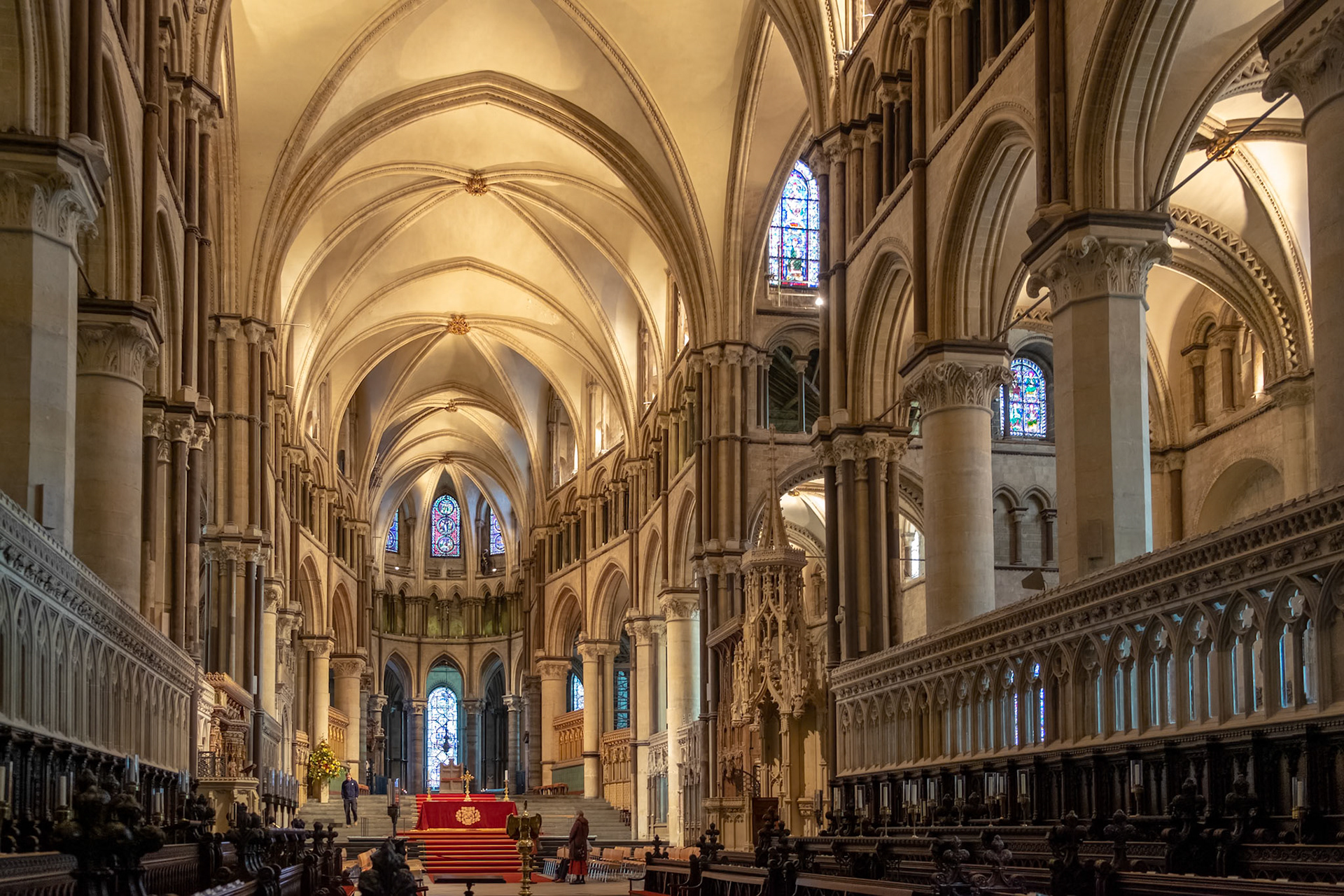 Interior View of Canterbury Cathedral