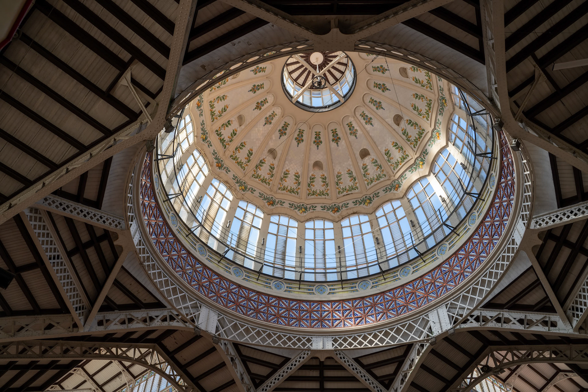VALENCIA, SPAIN - FEBRUARY 25 : Central Market in Valencia Spain on February 25, 2019
