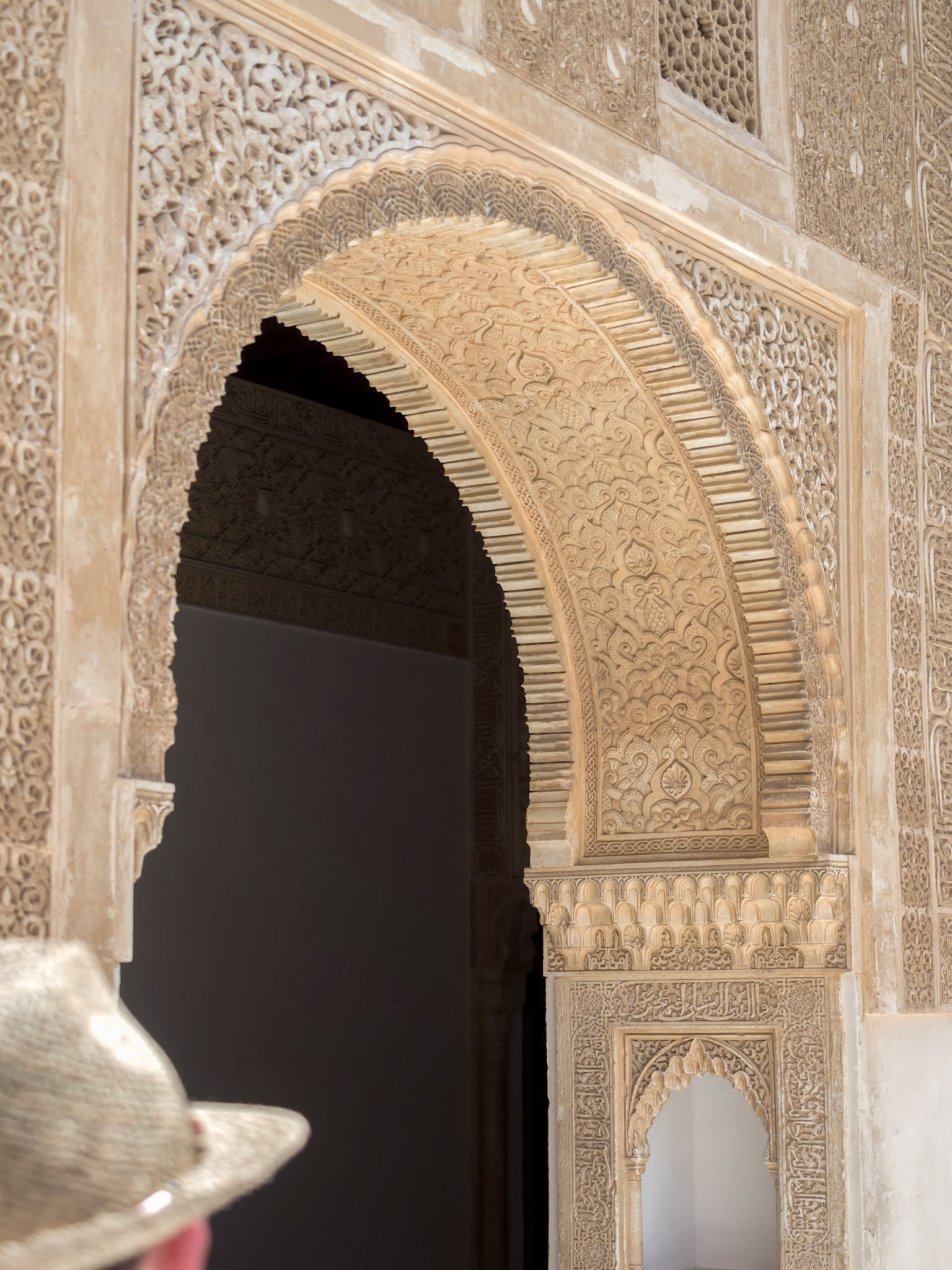 GRANADA, ANDALUCIA/SPAIN - MAY 7 : Part of the Alhambra  Palace in Granada Andalucia Spain on May 7, 2014