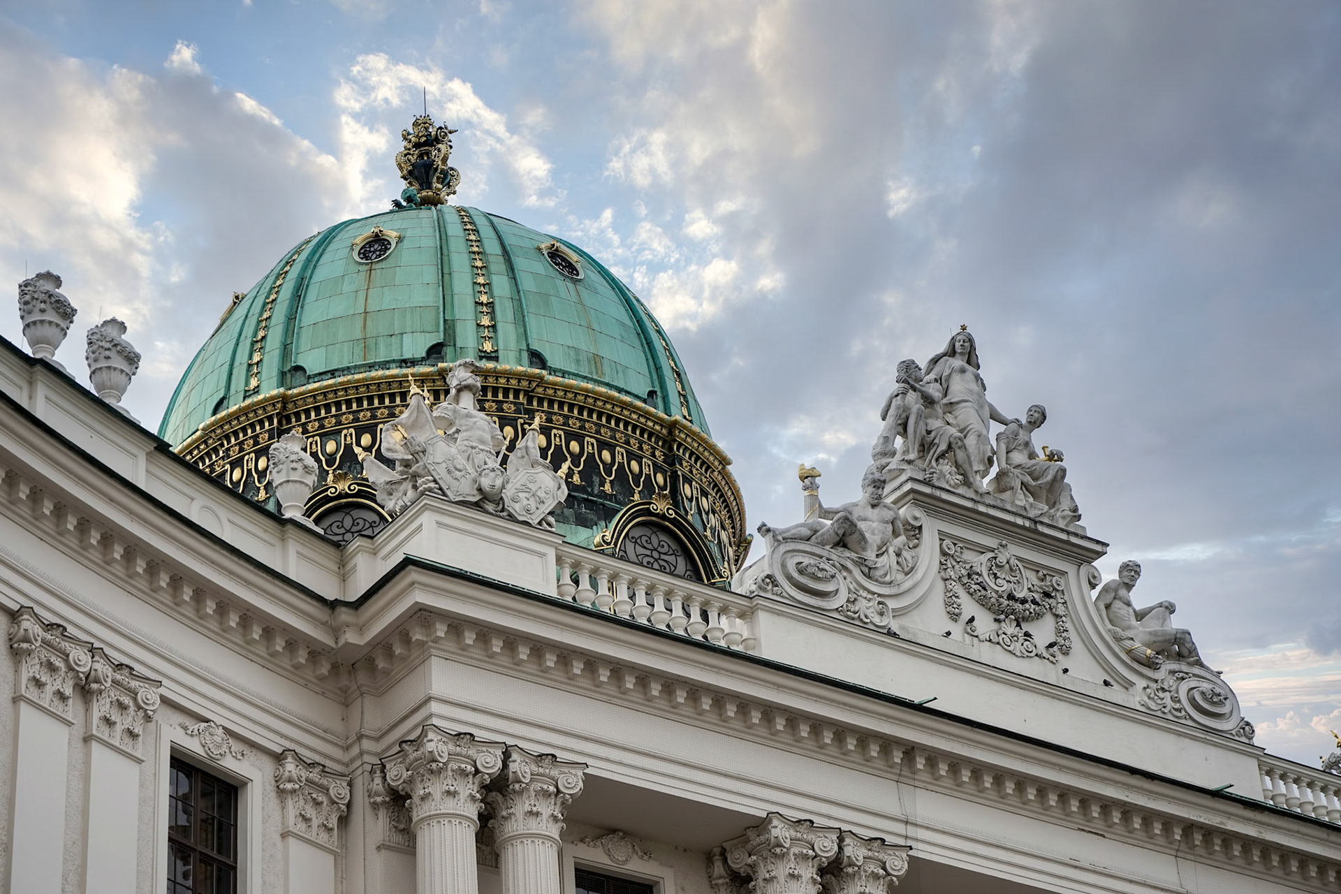Hofburg at Heldenplatz in Vienna
