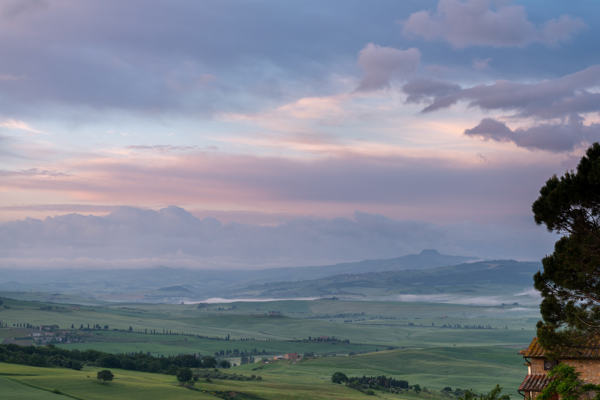 Sunrise over Val d'Orcia