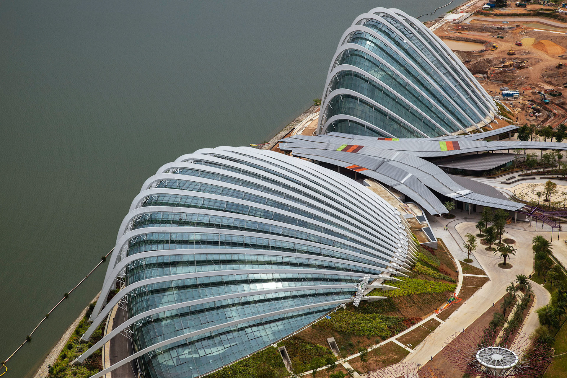 SINGAPORE, ASIA - FEBRUARY 3 : New Botanical Gardens under Construction in Singapore on February 3, 2012