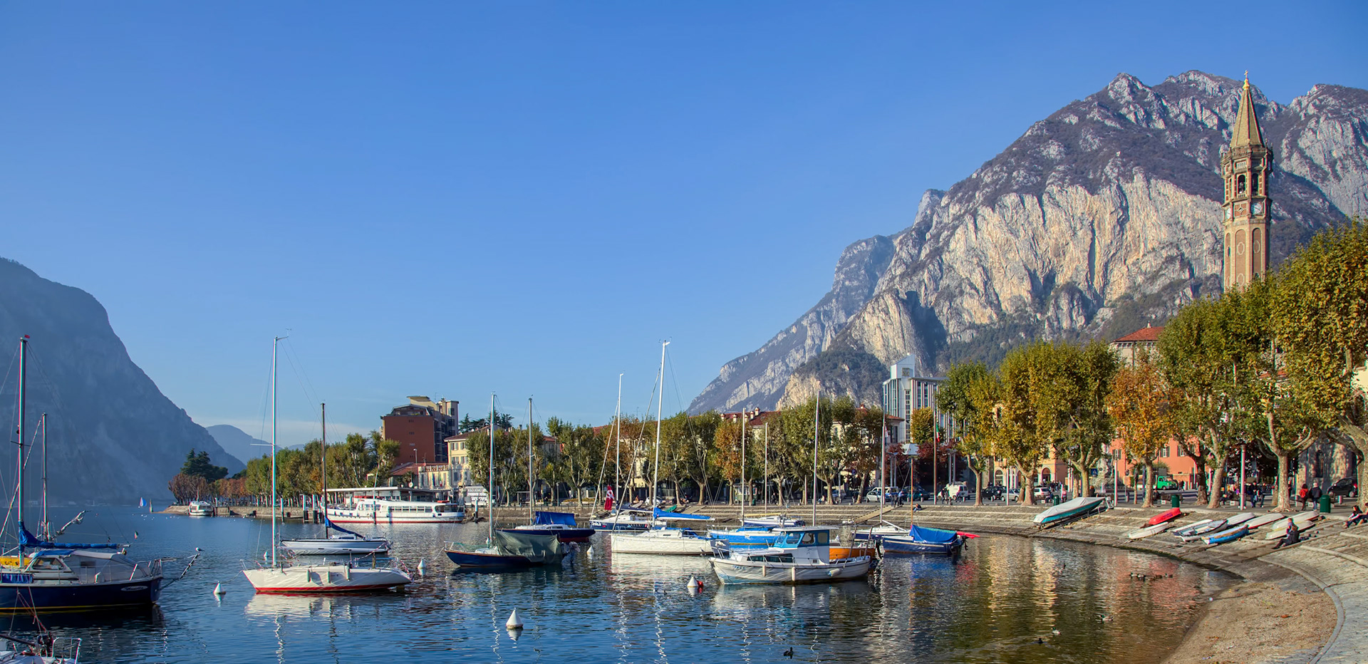 Boats at Lake Como