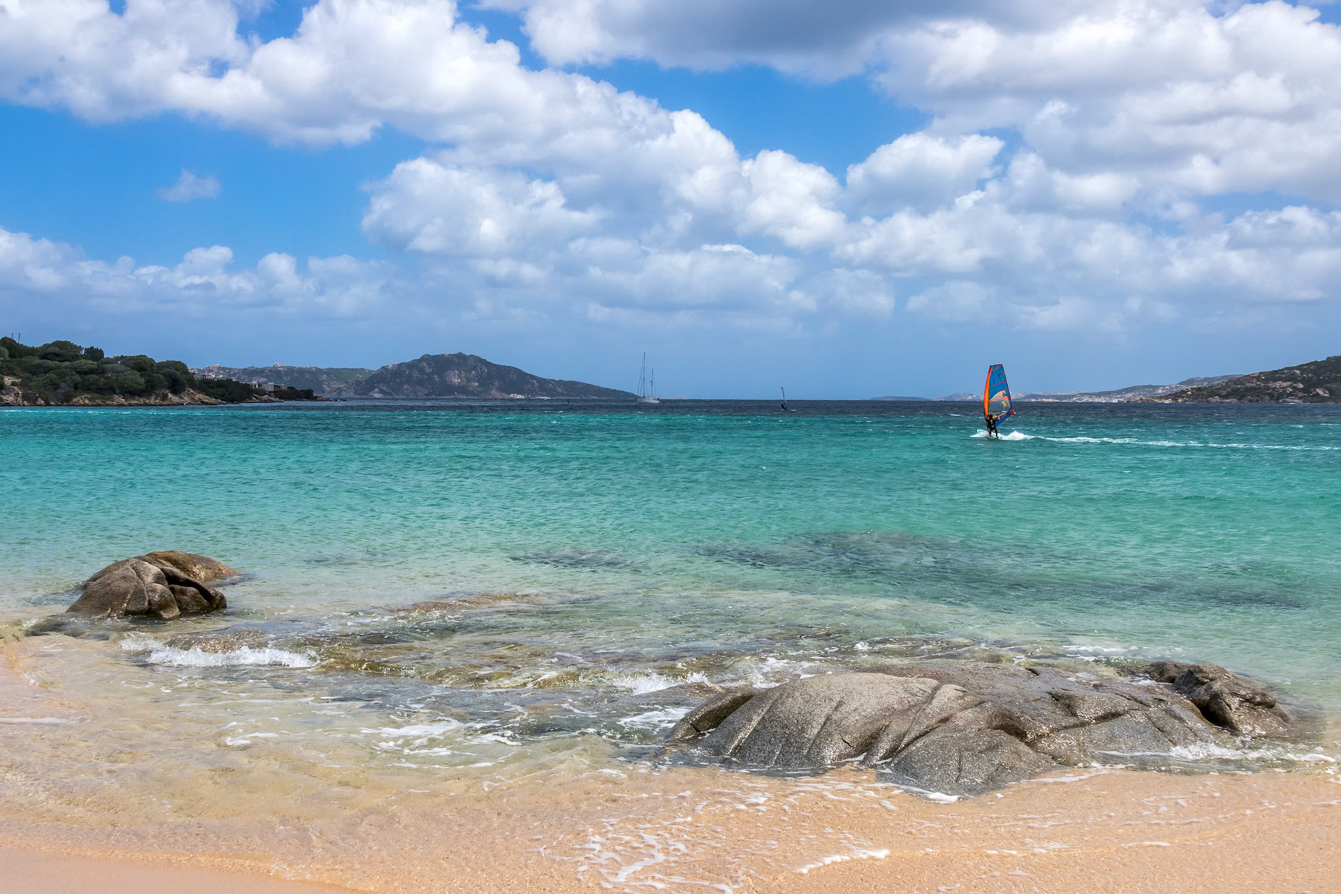 Windsurfing at Porto Pollo in Sardinia
