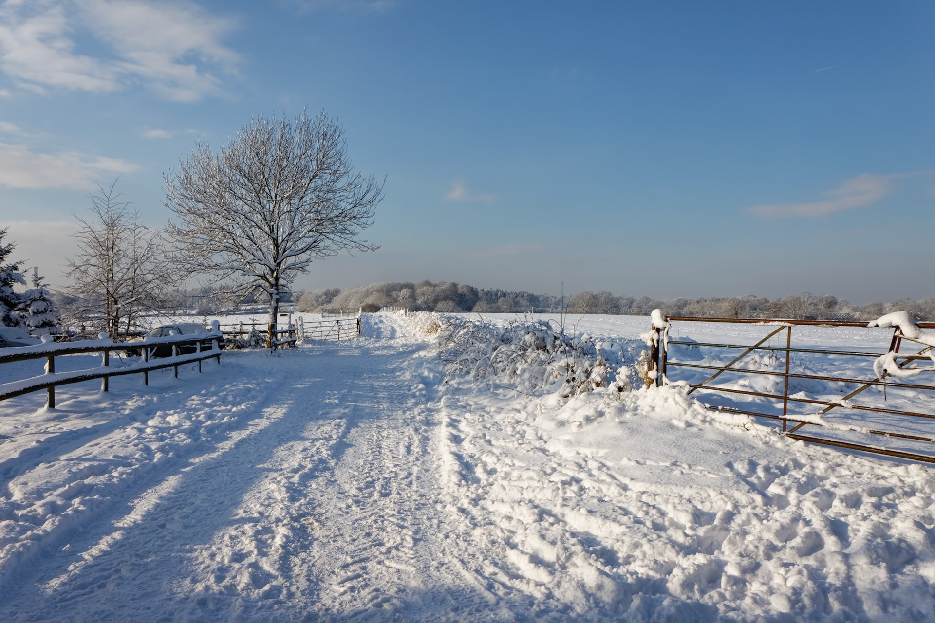 Winter scene in East Grinstead